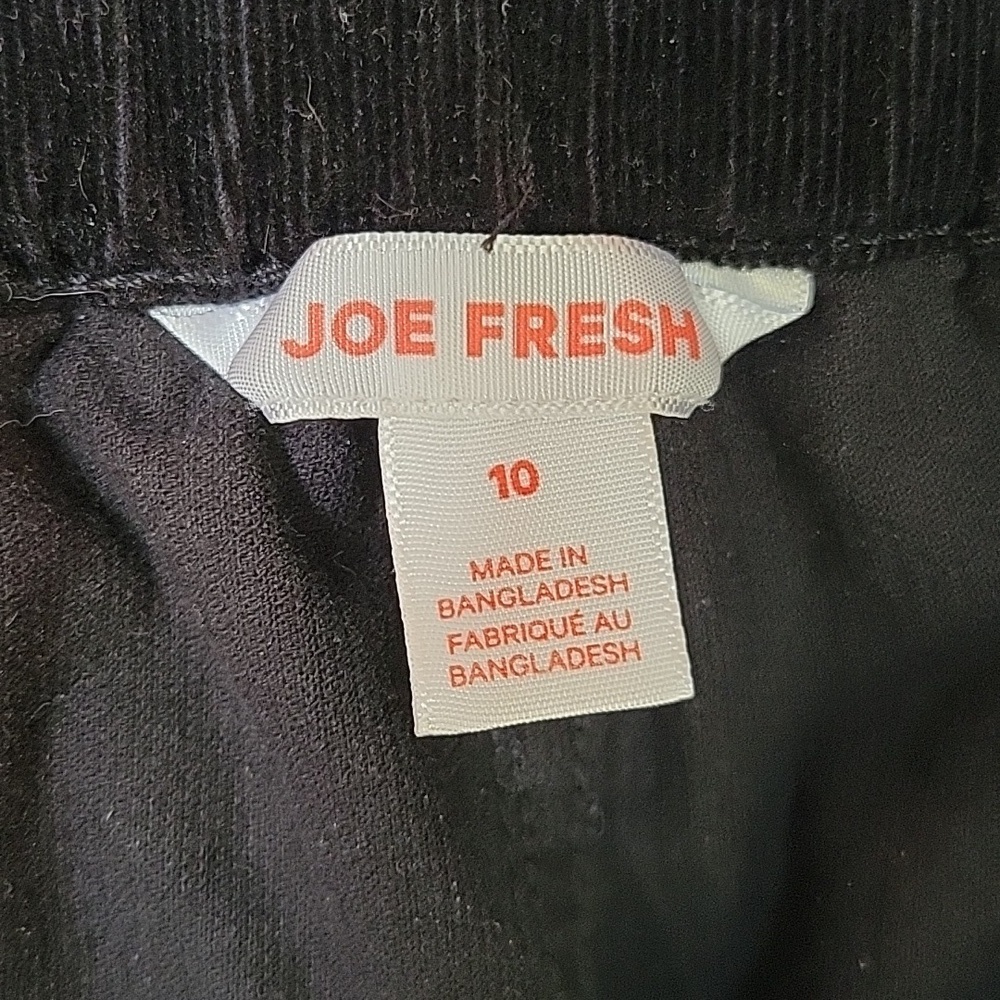 Joe Fresh Women's Black Corduroy Pants Size 10 - Picture 7 of 7